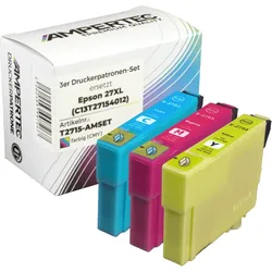 3 kompatible Tinten ersetzt Epson C13T271540 27XL Multipack CMY
