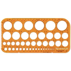 STANDARDGRAPH Zeichenschablone orange