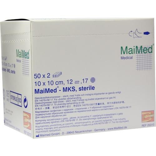 MaiMed GmbH Schlitzkompressen 10x10cm 12fach steril 08888999