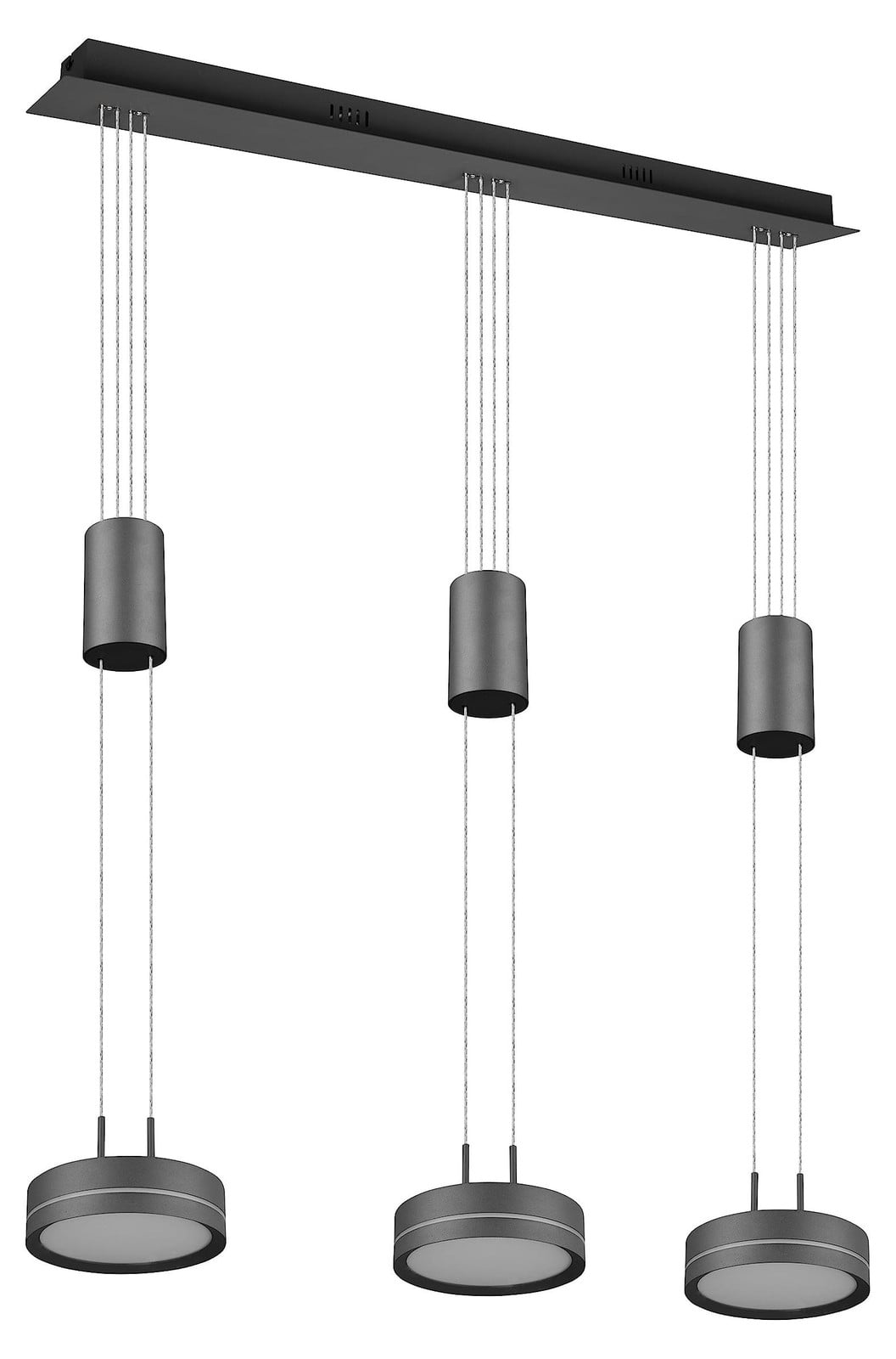 Trio Leuchten Franklin LED hanglamp, metaal, antraciet