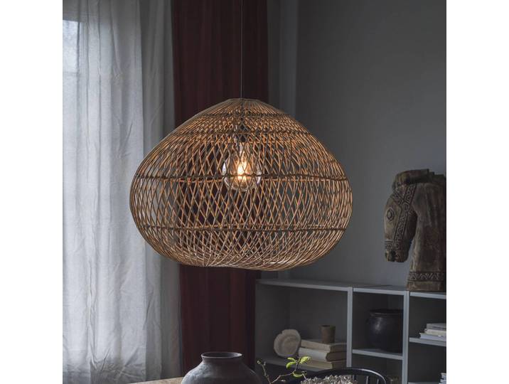 PR Home Holz Hängelampe Karen, dimmbar, Holz hell, für Wohn- / Esszimmer, Holz, Pendelleuchte