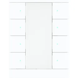 Busch-Jaeger SB/U8.0.12-84 Busch-Tenton® Bedienelement 8-fach für KNX by Busch-Jaeger, weiß 2CKA006330A0255 SBU801284