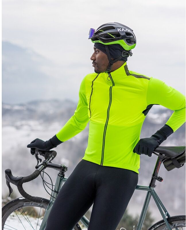 SANTINI Giacca  invernale ANTIPIOGGIA VEGA ABSOLUTE verde fluo