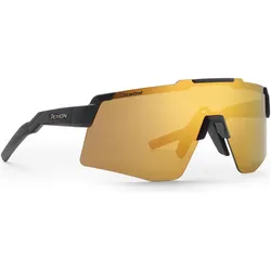 Demon, Herren, Sportbrille, Liegi (Mat Black Gold, Blau), Gold, Blau