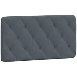 vidaXL Kopfteilkissen Dunkelgrau 100 cm Samt