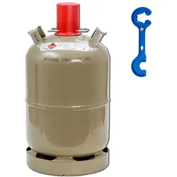11kg leere Gasflasche für Camping Gasgrill Caravan  tragbare Propangasflasche mi...