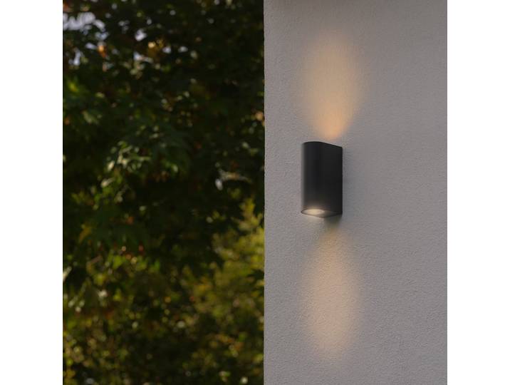 Applique d'extérieur Dion Double, IP44, noir - Nordlux - Moderne - Aluminium - Multi-ampoules