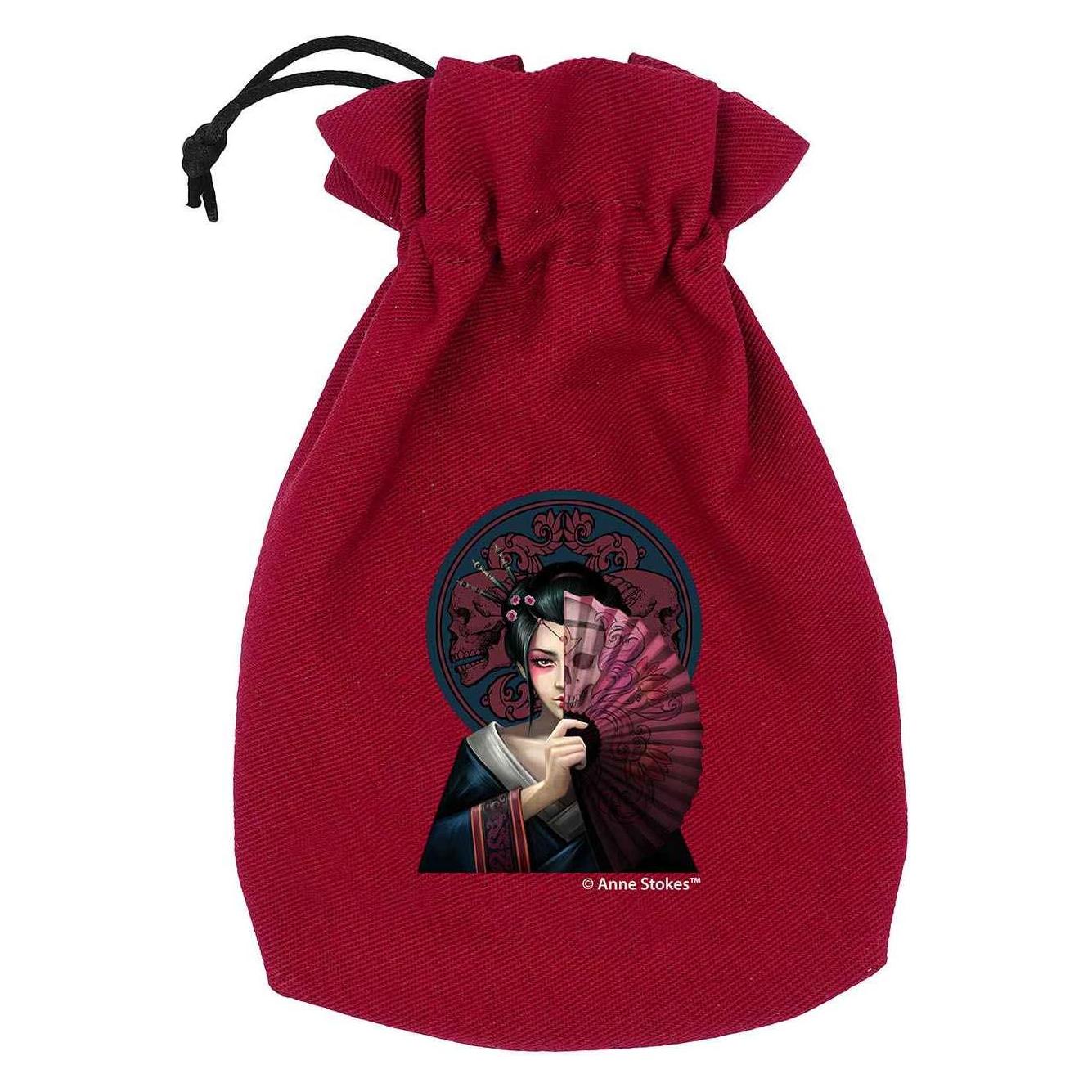 Q Workshop Anne Stokes Würfelbeutel Geisha Skull (437452)