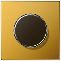 Jung LS1940GGO Abdeckung für Drehdimmer 1fach, Metall mit echter Goldauflage, Serie LS, vergoldet LS 1940 GGO