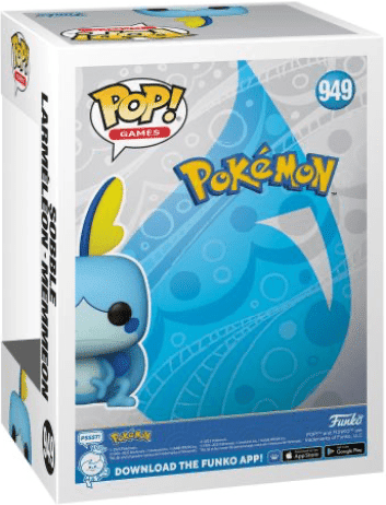 Funko Pop! Games Pokémon Sobble Vinyl Figure #949 - Officially Licensed Pokémon Collectible - Light Blue