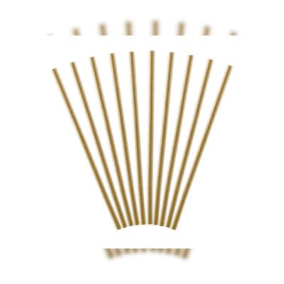 PartyDeco Papierstrohhalme 19,5cm Kraftpapier 250er Set biologisch abbaubar Trinkhalme Einweg Cocktail Strohhalme Getränke Deko Partyzubehör Naturbraun