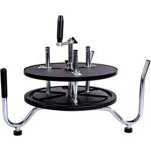 Katimex Kabelabroller Ringabwickler, aus Metall, für Ø 110 - 380 mm Kabelringe, bis 70 kg