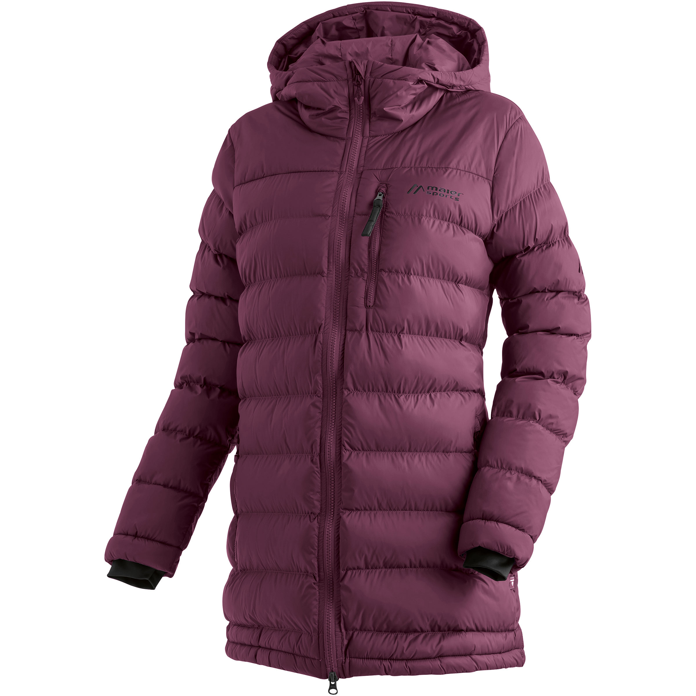 Maier Sports Lomnica Mantel Damen Winterjacke lila Größe 3XL Trekking Klein verpackbar Wasserabweisend