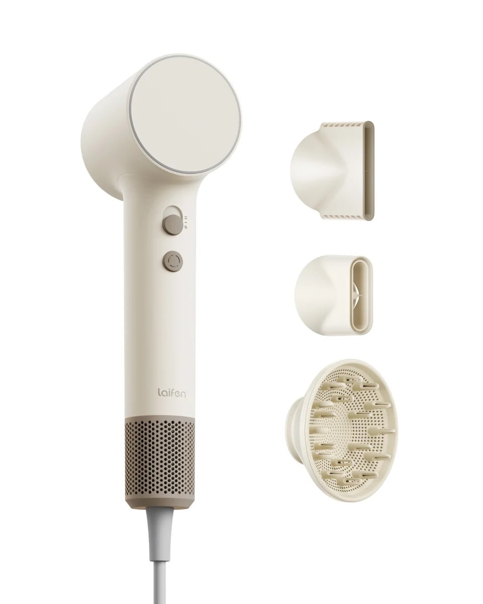 Laifen Air Pro High-Speed Haartrockner 115.000 U/min, Diffusor, Smart Temperature Control; gold