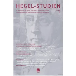 Hegel-Studien, Bd. 57, Fachbücher von Birgit Sandkaulen, Brady Bowman
