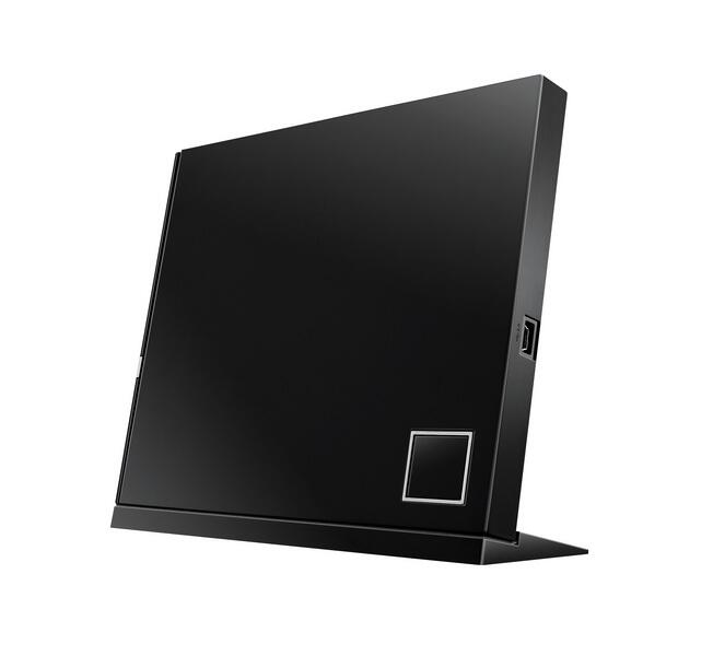 ASUS SBC-06D2X-U externes Slim Blu-Ray BDXL Combo (6x BD-R Lesen, 8x DVD±R, 6x DVD±R DL, 5x DVD-RAM, USB 2.0) inkl. Cyberlink Power2Go, Hochglanz Schwarz 90-DT00205-UA219KZ