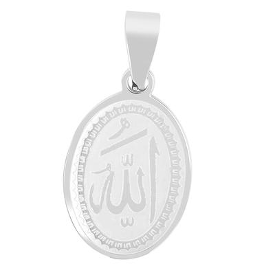 Amulett AKZENT "Hassan, langlebig", silber (silberfarbig), Schmuckanhänger, Damen, Edelstahl, Amulett