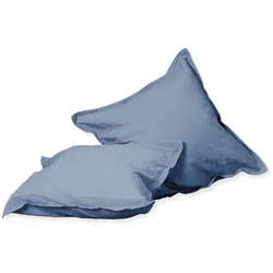 Kissenbezug Renforcé blau (BL 40x40 cm) - blau - BL 40x40 cm