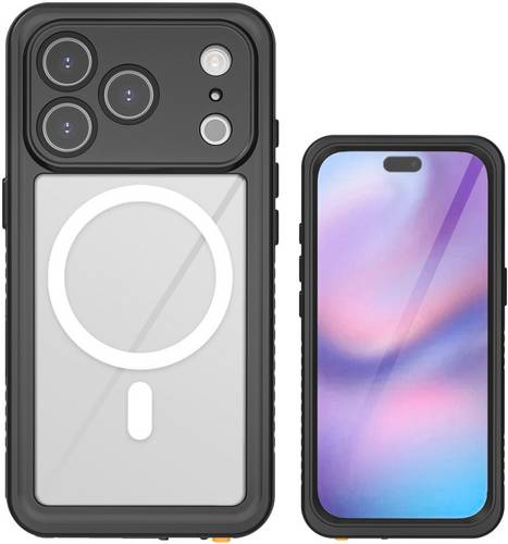 4Smarts Stark Case Apple iPhone 17 Pro Transparent, Schwarz Induktives Laden 541583 4S541583