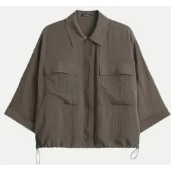 Crashbluse mit Utility Details Fropa Braun 40