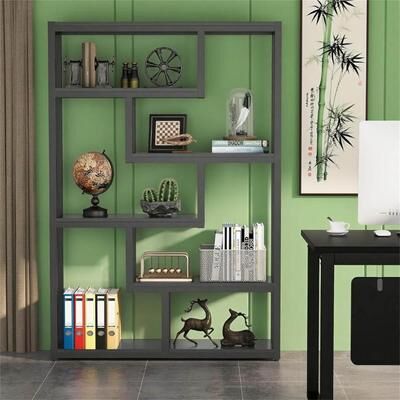 DEVERA 6 Tier Industrial Book Shelves