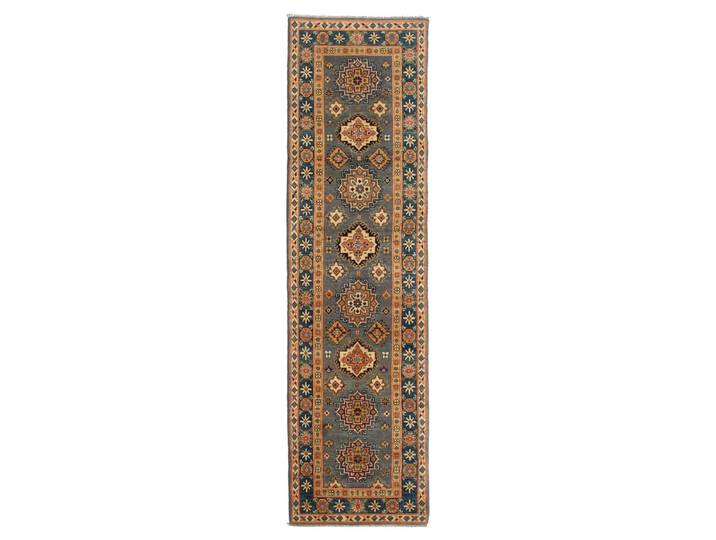 Kazak Ghazni Teppich 82x300 Handgeknüpft Orientteppich Läufer Wolle
