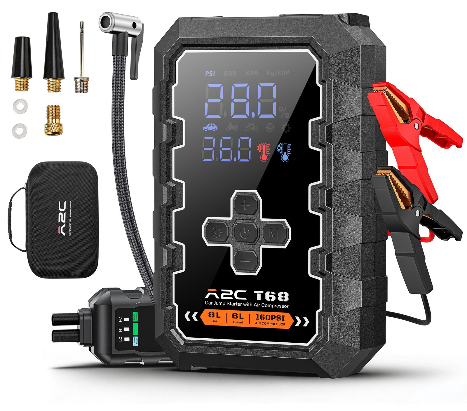 Selius Auto Jumpstarter 3500A 12V Voertuig Accu Starter met Luchtcompressor