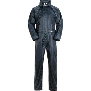Planam Arbeitsoverall Outdoor Aqua Regenoverall, marine, wasserdicht, Polyester, Größe L (52/54)