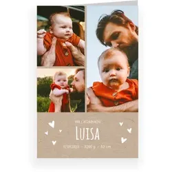 Geburtskarte: Babystory mit Fotos