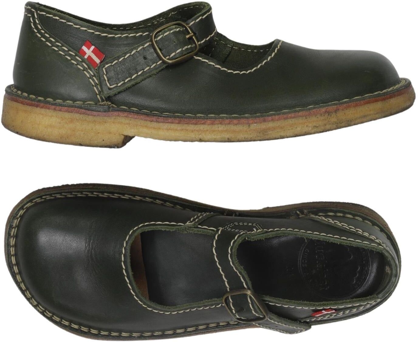 Duckfeet Damen Halbschuh, Grün, Gr. EU 41, Leder - Second Hand