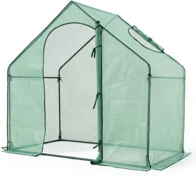 Costway Portable Outdoor Warm House with PE Cover and Roll-up Zippered Door