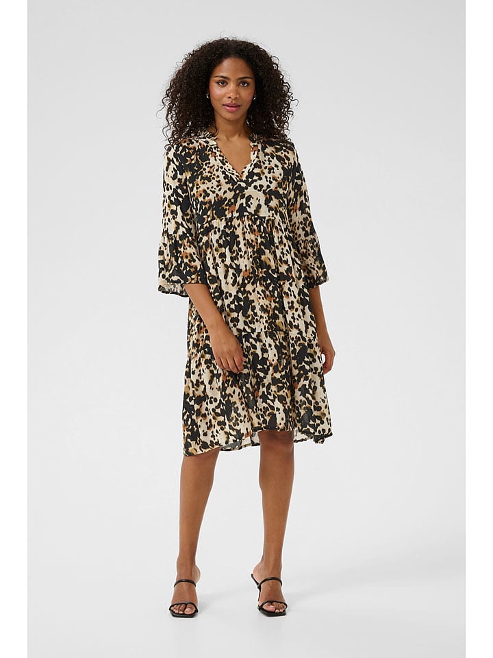 Kaffe Kleid in Braun/ Beige - 42