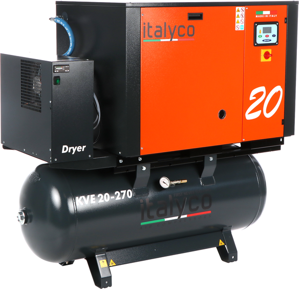 Italyco KVE 20/270 Premium - Schraubenkompressor - Max. Druck 10 bar