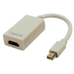 LogiLink CV0036A Videokabel-Adapter 0,1 m Mini DisplayPort HDMI Typ A (Standard) Weiß
