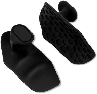 Smart Shopping Spot Silicone Dumbbell Grips For Weight Lifting Anti Slip Gym Handles With Callus Protection black