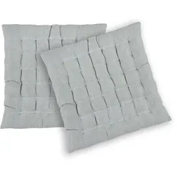 Sitzkissen Risotto, 2er-Set pad concept petrol türkis, 40x3x40 cm