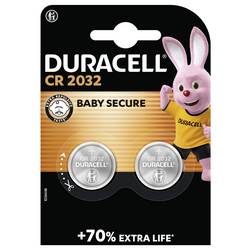 Duracell Knopfzelle CR2032 3 V 2 St. 220 mAh Lithium Elektro 2032 203921