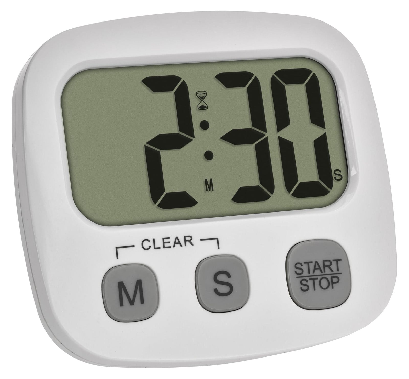 Dripio Digitale timer met stopwatch, magnetisch, 99 minuten, zwart