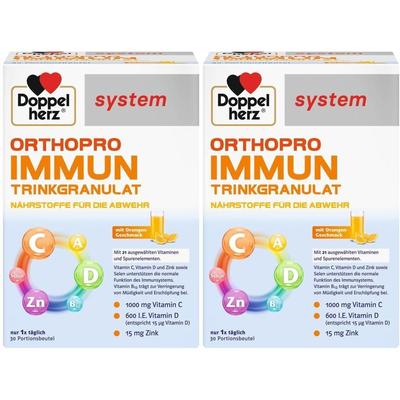 Doppelherz Orthopro Immun system Trinkgranulat 2x 2x30 St Beutel