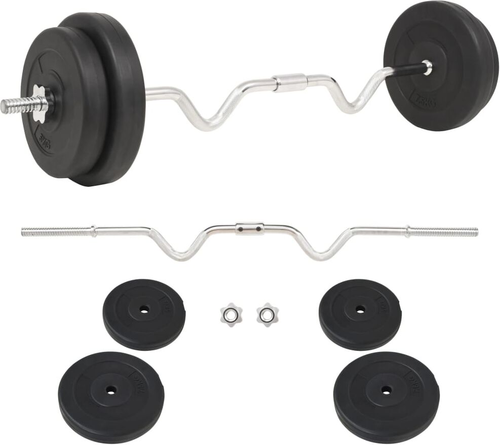 vidaXL Ensemble d'haltères 30 kg