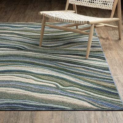 Style Haven Tobias Abstract Waves Green/ Blue Area Rug
