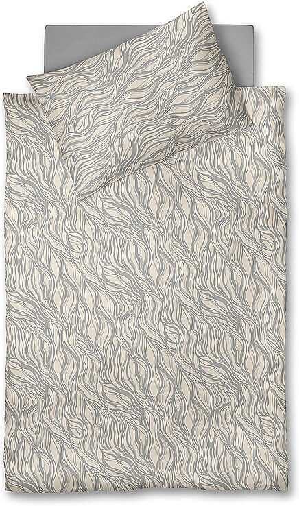 FLEURESSE Tencel Bettwäsche DREAM DELUXE 70x90cm / 140x200cm Soft Dream  hellgrau EG