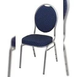 DELUKE Bankettstuhl JAYDE 2er Set Polyester Blau 94x44x50,5cm Konferenzstühle Besucherstühle Bürostuhl