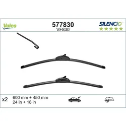 Scheibenwischer VALEO 577830 für Kia Ssangyong Renault Cee'd SW Pro Korando