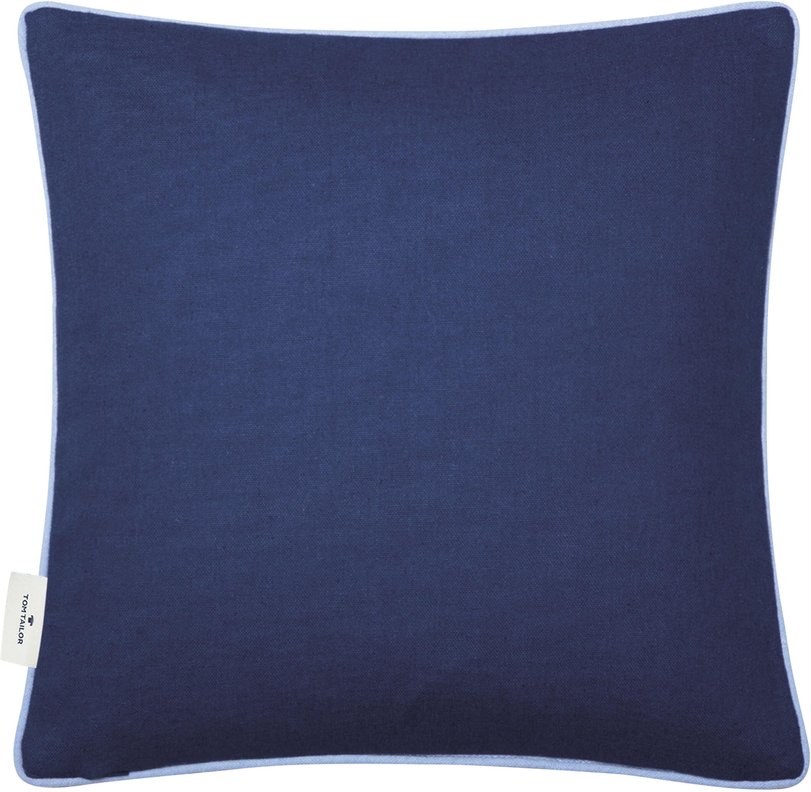 TOM TAILOR HOME "Dove Signature" mit Paspel, Kissenhülle ohne Füllung, 1 Stück