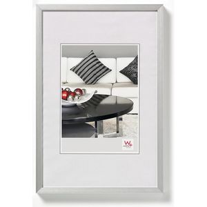 walther-design Bilderrahmen Chair AJ045S, 30 x 45 cm, Echtglas, Aluminiumrahmen silber