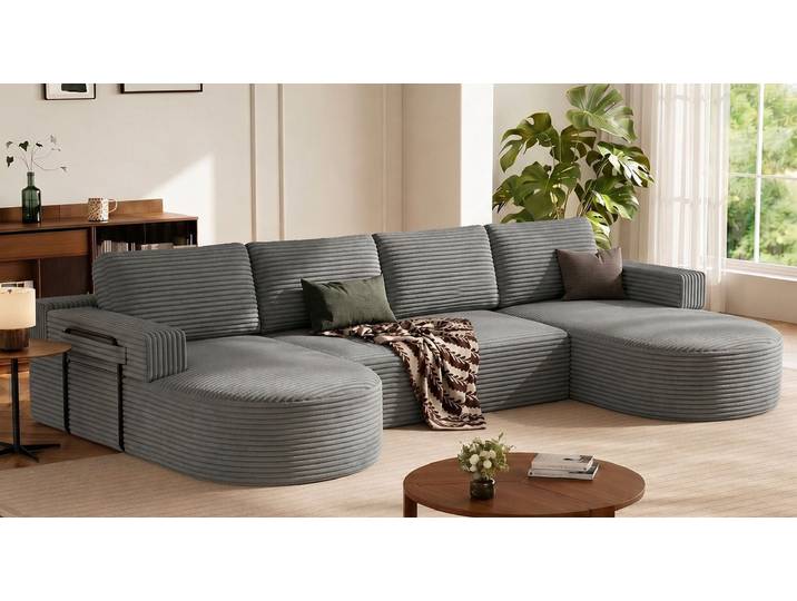 Patbrela Ecksofa Recamiere links/rechts tauschbar, Recamiere links/rechts tauschba