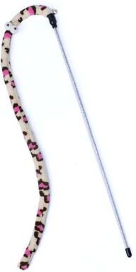 Friendly Fresh Finds Interactive Feather Cat Toy Wand Colorful Caterpillar Teaser For Fun Playtime c