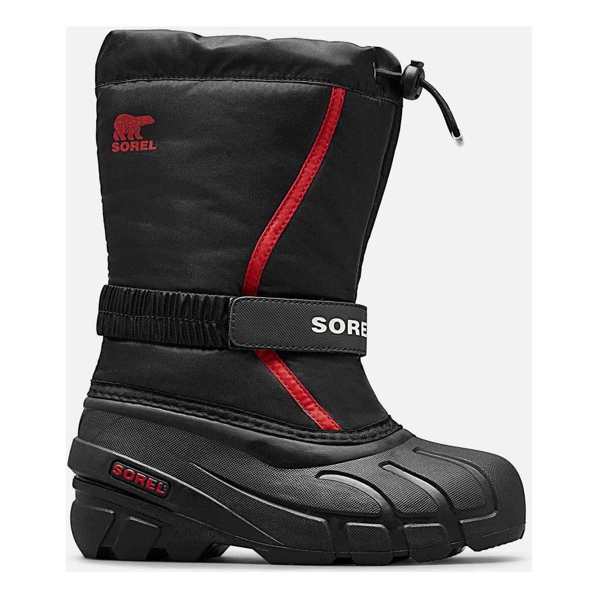 Sorel Childrens Flurry Boot black bright red (015) 9 211408-2114082-015-9