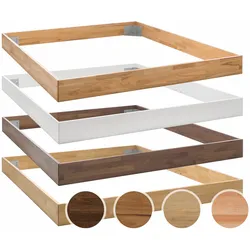 Hasena Moderno Massivholz Bettrahmen Trento 16 100x200 cm / Weiss deckend, lackiert